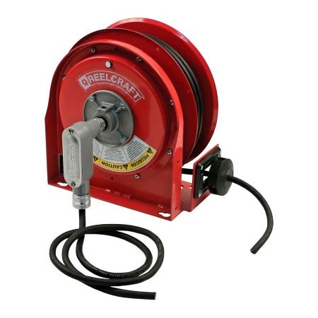 Reelcraft Cord Reel, Flying Lead, 12 AWG, Red Reel Color, 30 ft Length L 3030 123 X